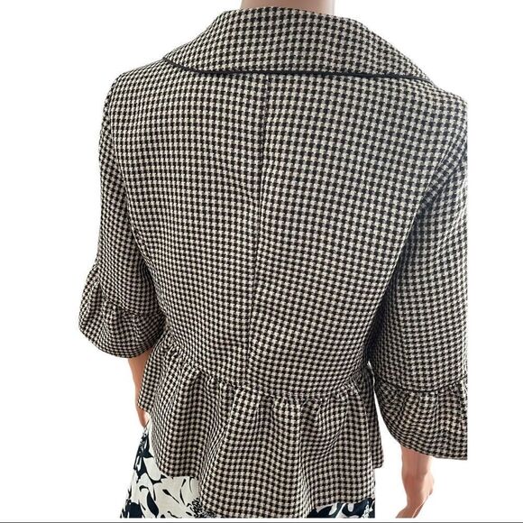 Courtenay Brown Checkered 3-Button Top Size 12 - Picture 4 of 14